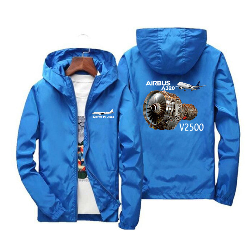 Airbus A320 & V2500 Engine Designed Windbreaker Jackets