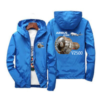 Thumbnail for Airbus A320 & V2500 Engine Designed Windbreaker Jackets