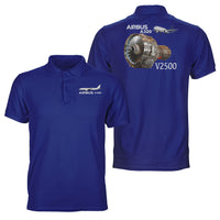 Thumbnail for Airbus A320 & V2500 Engine Designed Double Side Polo T-Shirts