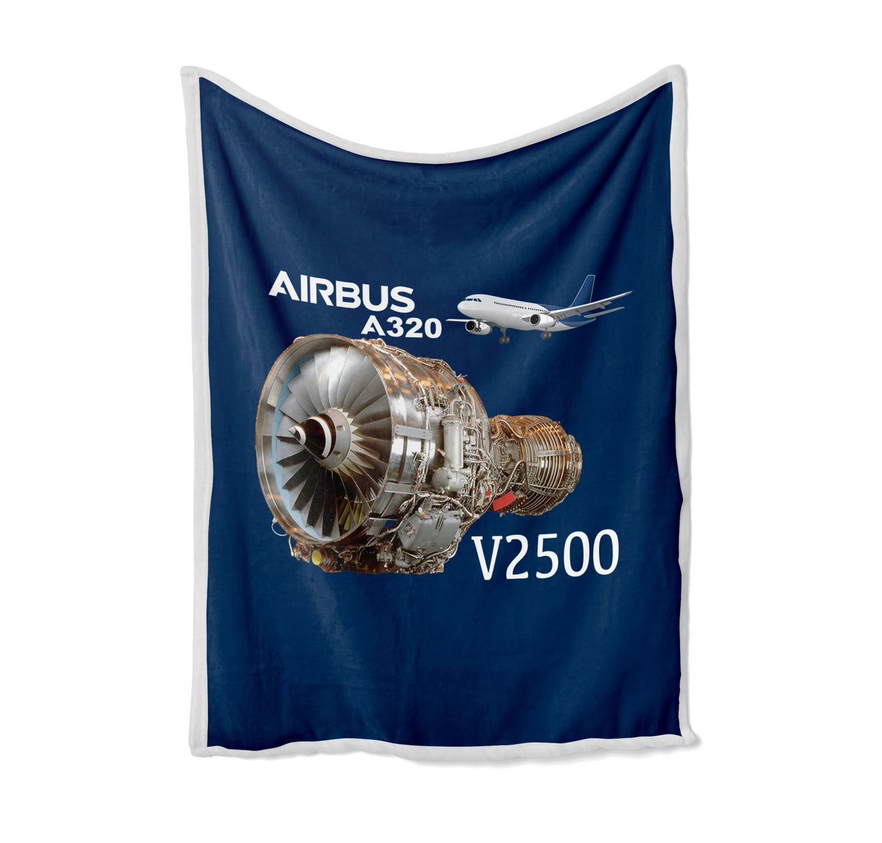 Airbus A320 & V2500 Engine Designed Bed Blankets & Covers