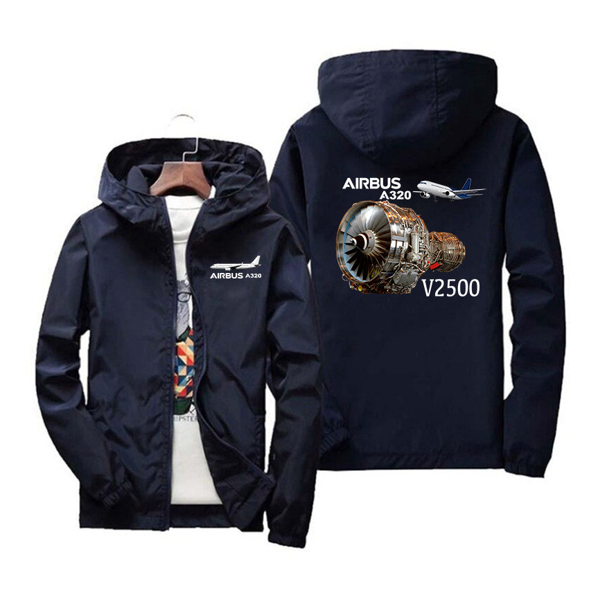 Airbus A320 & V2500 Engine Designed Windbreaker Jackets