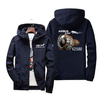 Thumbnail for Airbus A320 & V2500 Engine Designed Windbreaker Jackets