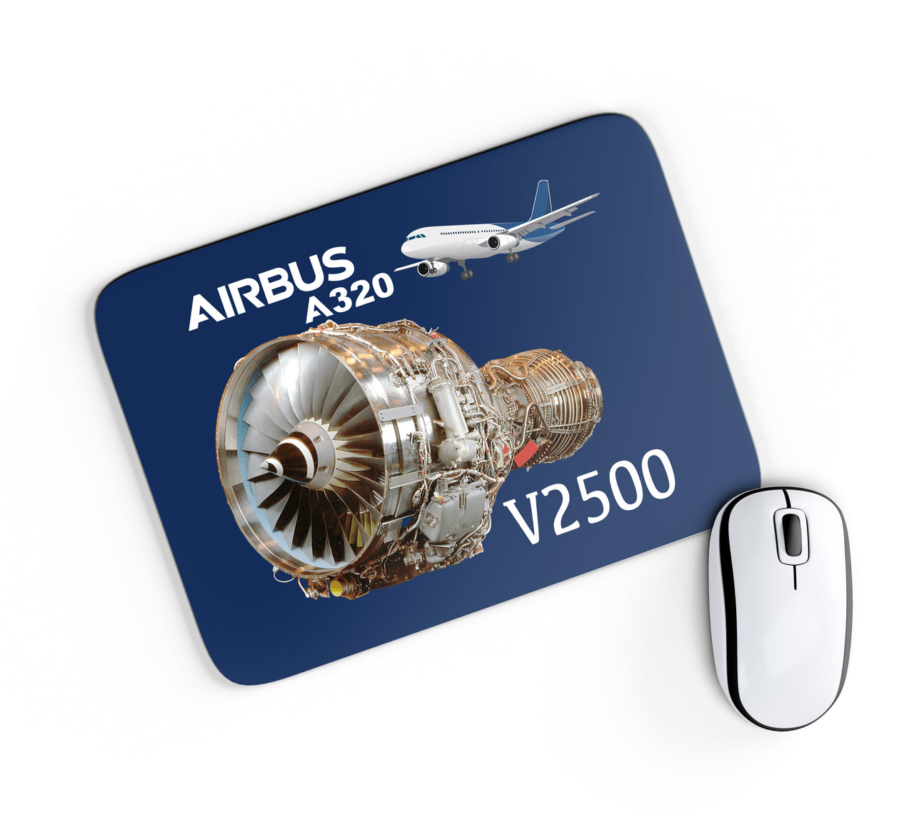 Airbus A320 & V2500 Engine Designed Mouse Pads