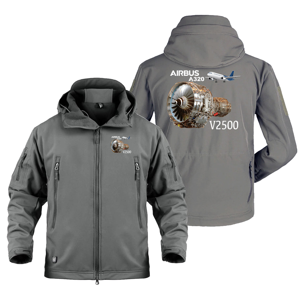 Airbus A320 & V2500 Engine Designed Military Jackets (Customizable)