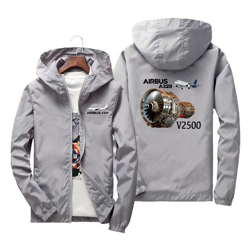 Airbus A320 & V2500 Engine Designed Windbreaker Jackets