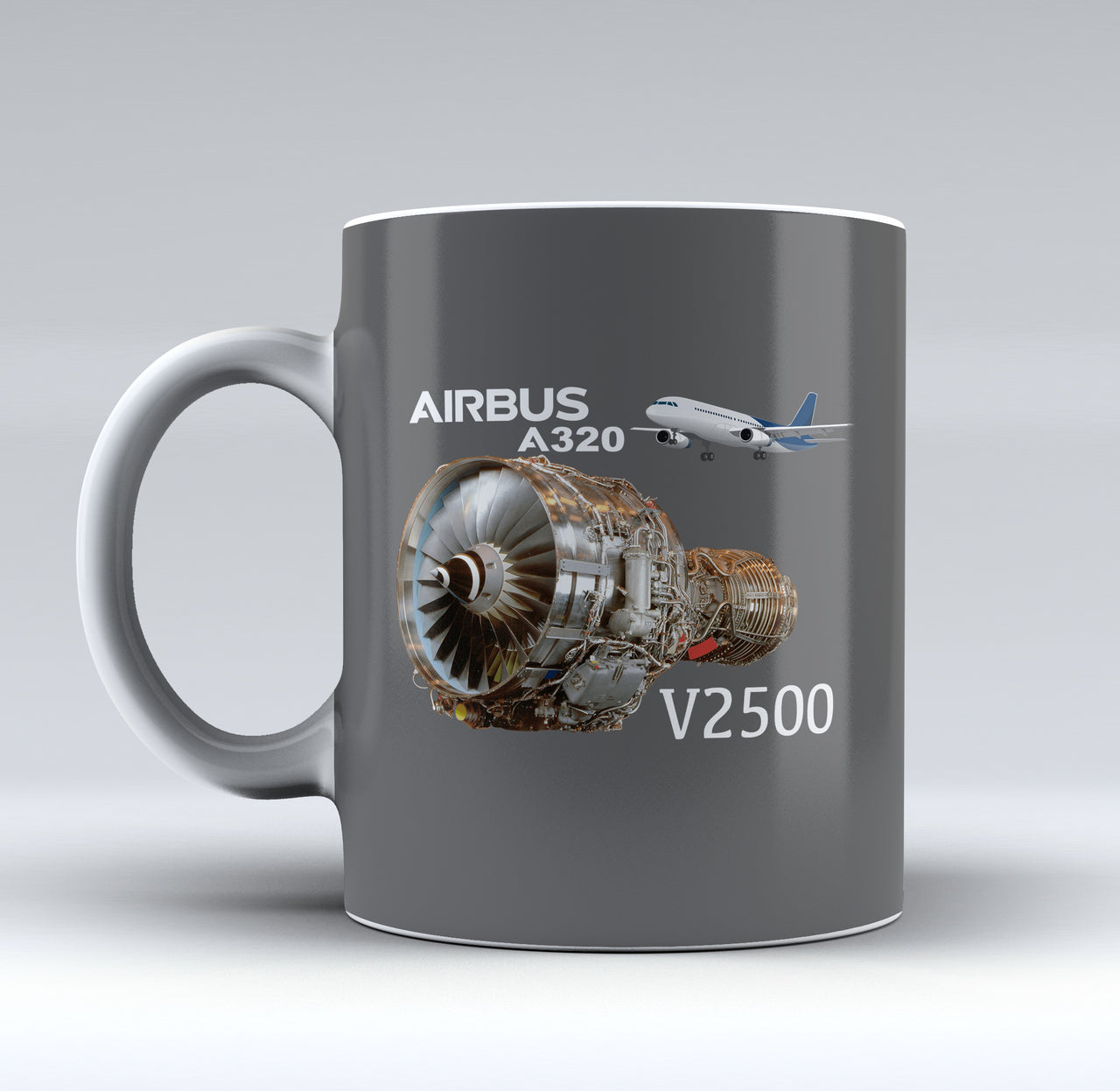 Airbus A320 & V2500 Engine Designed Mugs