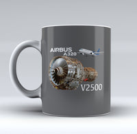 Thumbnail for Airbus A320 & V2500 Engine Designed Mugs