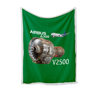 Thumbnail for Airbus A320 & V2500 Engine Designed Bed Blankets & Covers