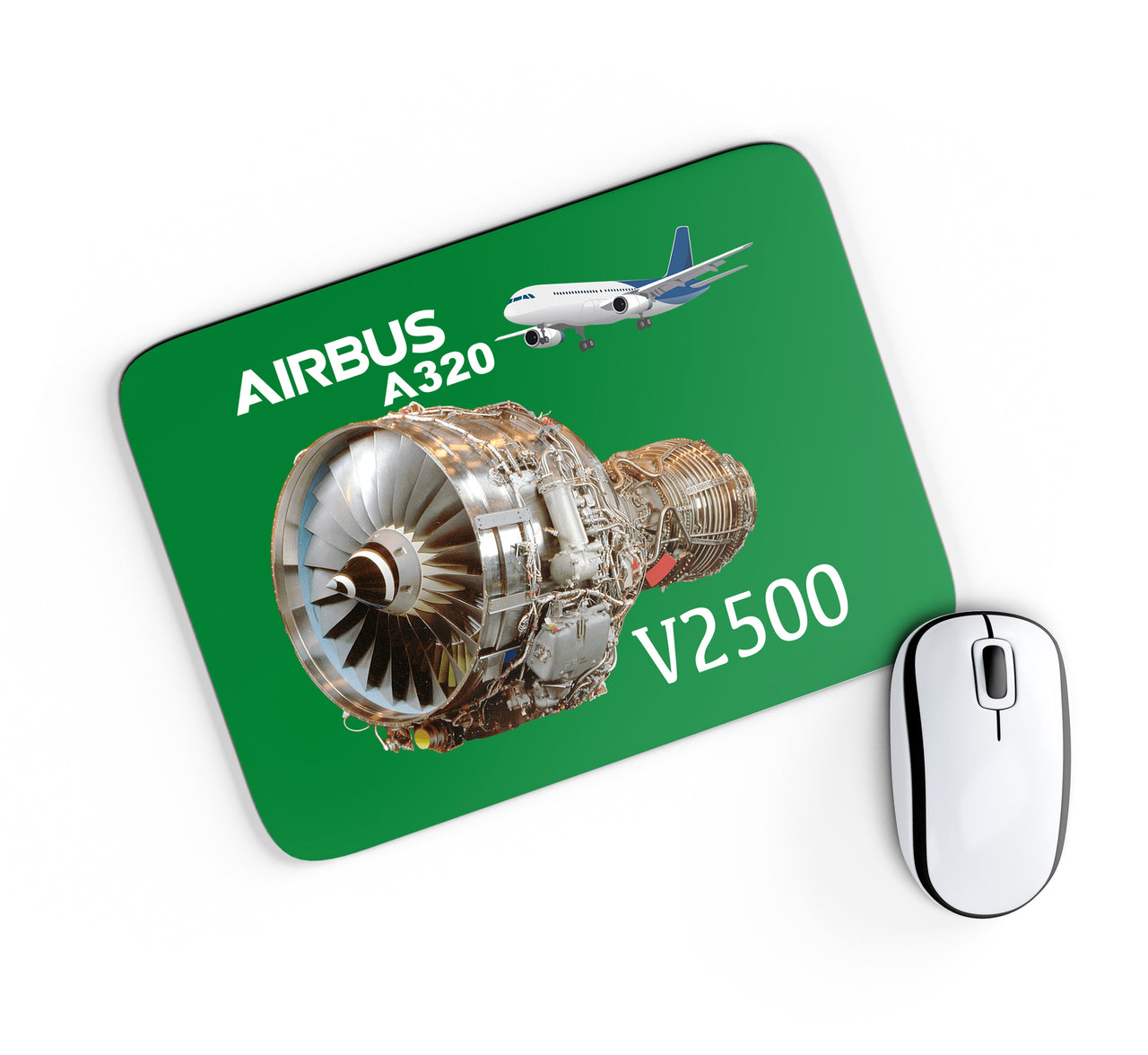 Airbus A320 & V2500 Engine Designed Mouse Pads