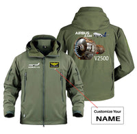 Thumbnail for Airbus A320 & V2500 Engine Designed Military Jackets (Customizable)