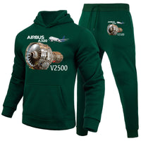 Thumbnail for Airbus A320 & V2500 Engine Designed Hoodies & Sweatpants Set