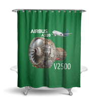 Thumbnail for Airbus A320 & V2500 Engine Designed Shower Curtains