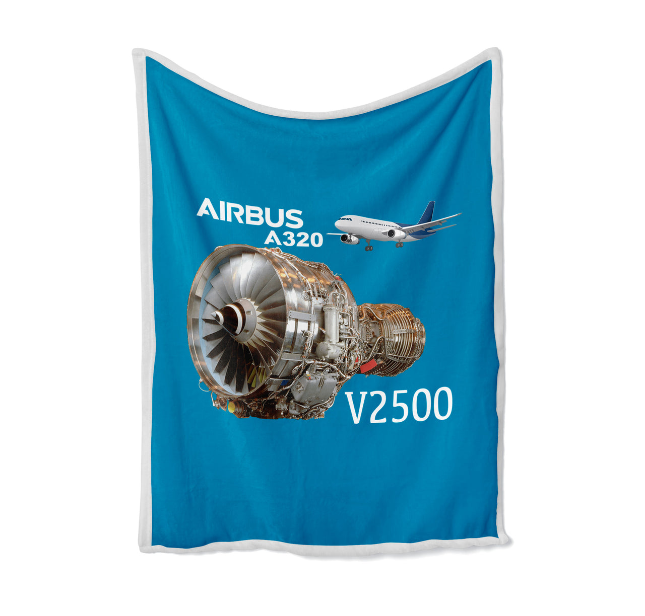 Airbus A320 & V2500 Engine Designed Bed Blankets & Covers