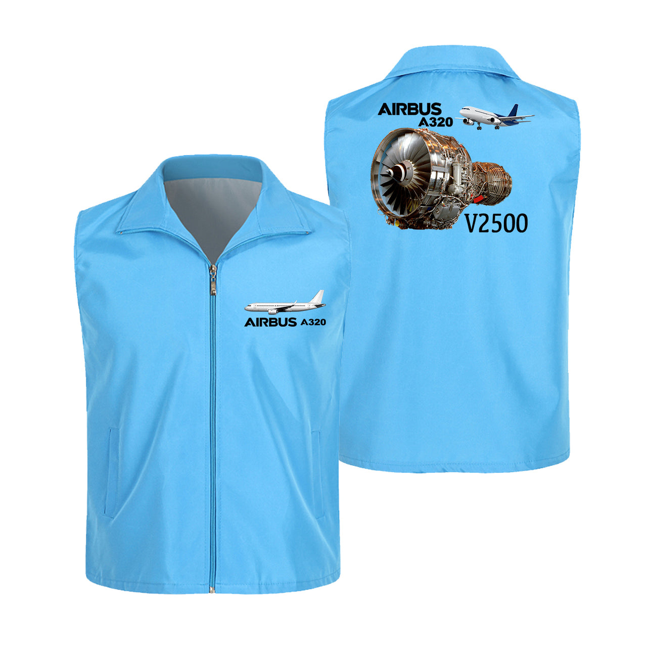 Airbus A320 & V2500 Engine Designed Thin Style Vests