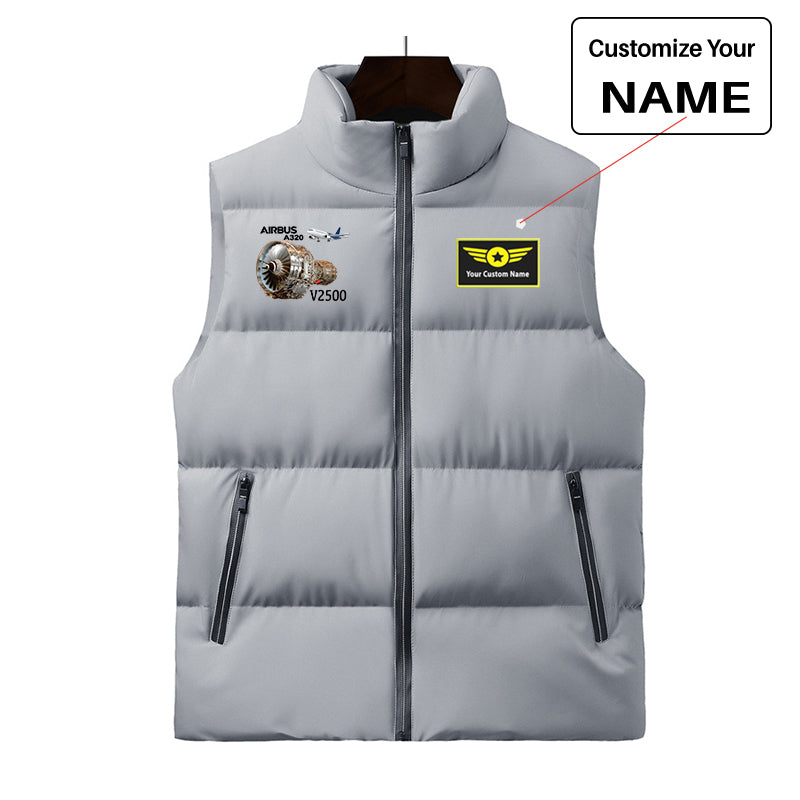 Airbus A320 & V2500 Engine Designed Puffy Vests