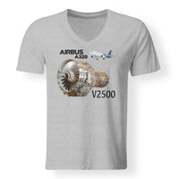 Thumbnail for Airbus A320 & V2500 Engine Designed V-Neck T-Shirts