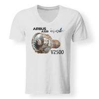 Thumbnail for Airbus A320 & V2500 Engine Designed V-Neck T-Shirts