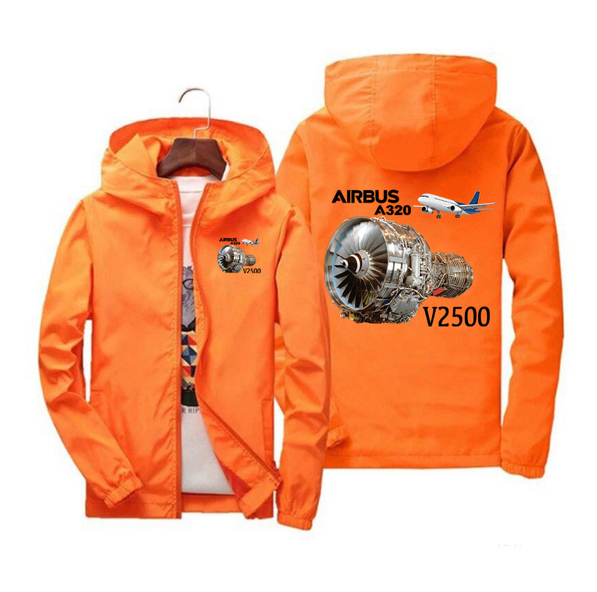 Airbus A320 & V2500 Engine Designed Windbreaker Jackets