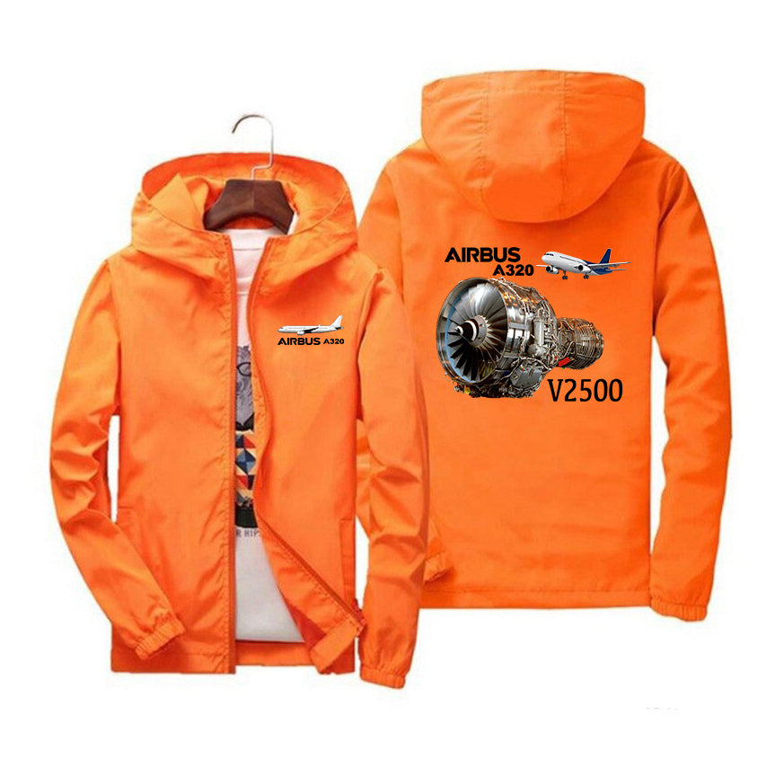 Airbus A320 & V2500 Engine Designed Windbreaker Jackets