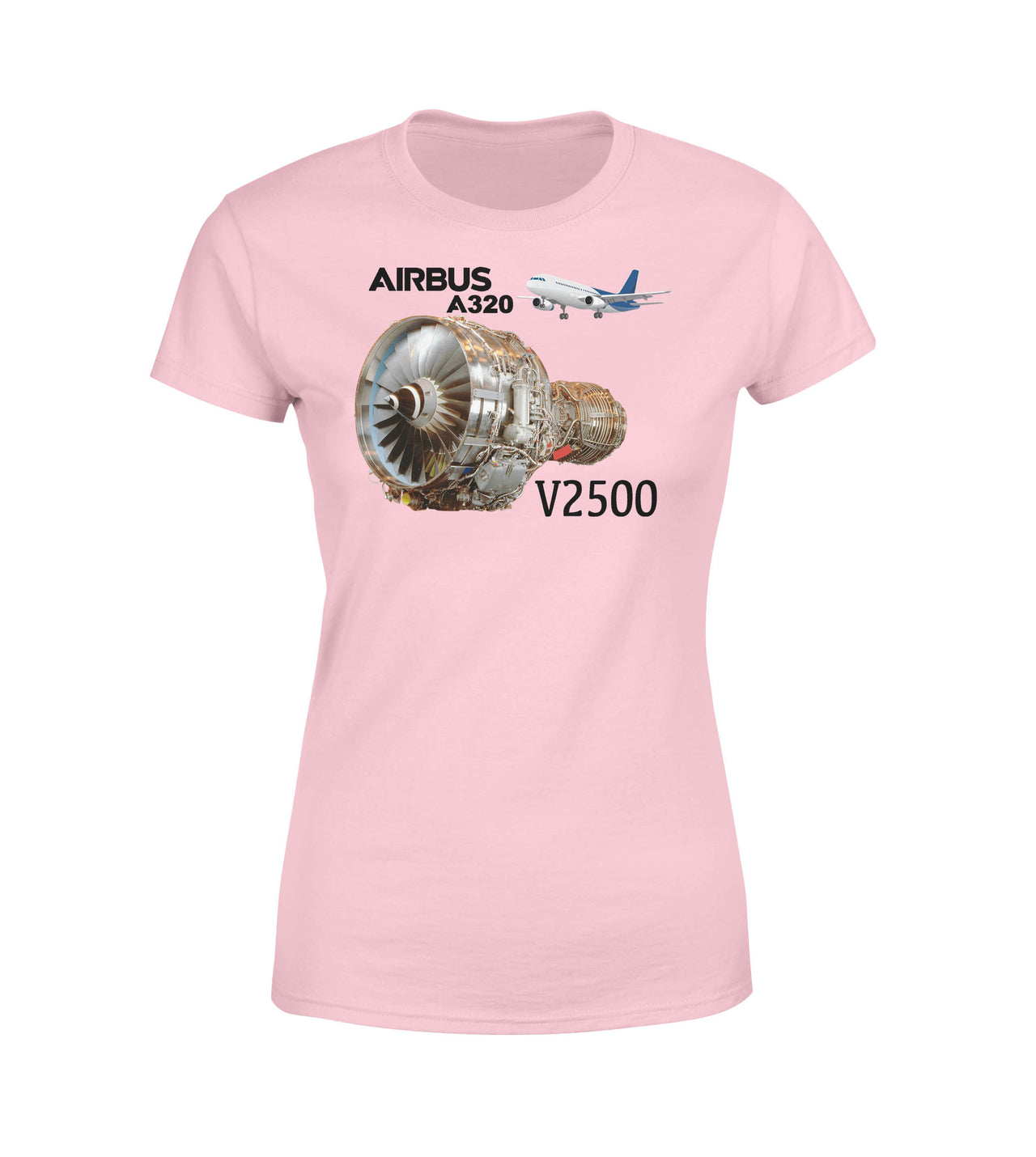 Airbus A320 & V2500 Engine Designed Women T-Shirts