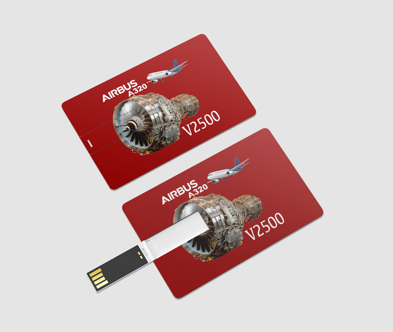 Airbus A320 & V2500 Engine Designed USB Cards