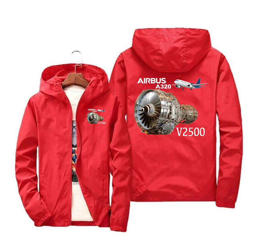 Airbus A320 & V2500 Engine Designed Windbreaker Jackets