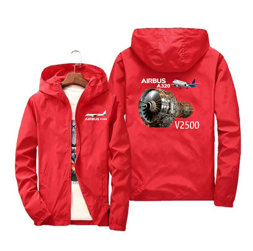 Airbus A320 & V2500 Engine Designed Windbreaker Jackets