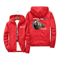 Thumbnail for Airbus A320 & V2500 Engine Designed Windbreaker Jackets