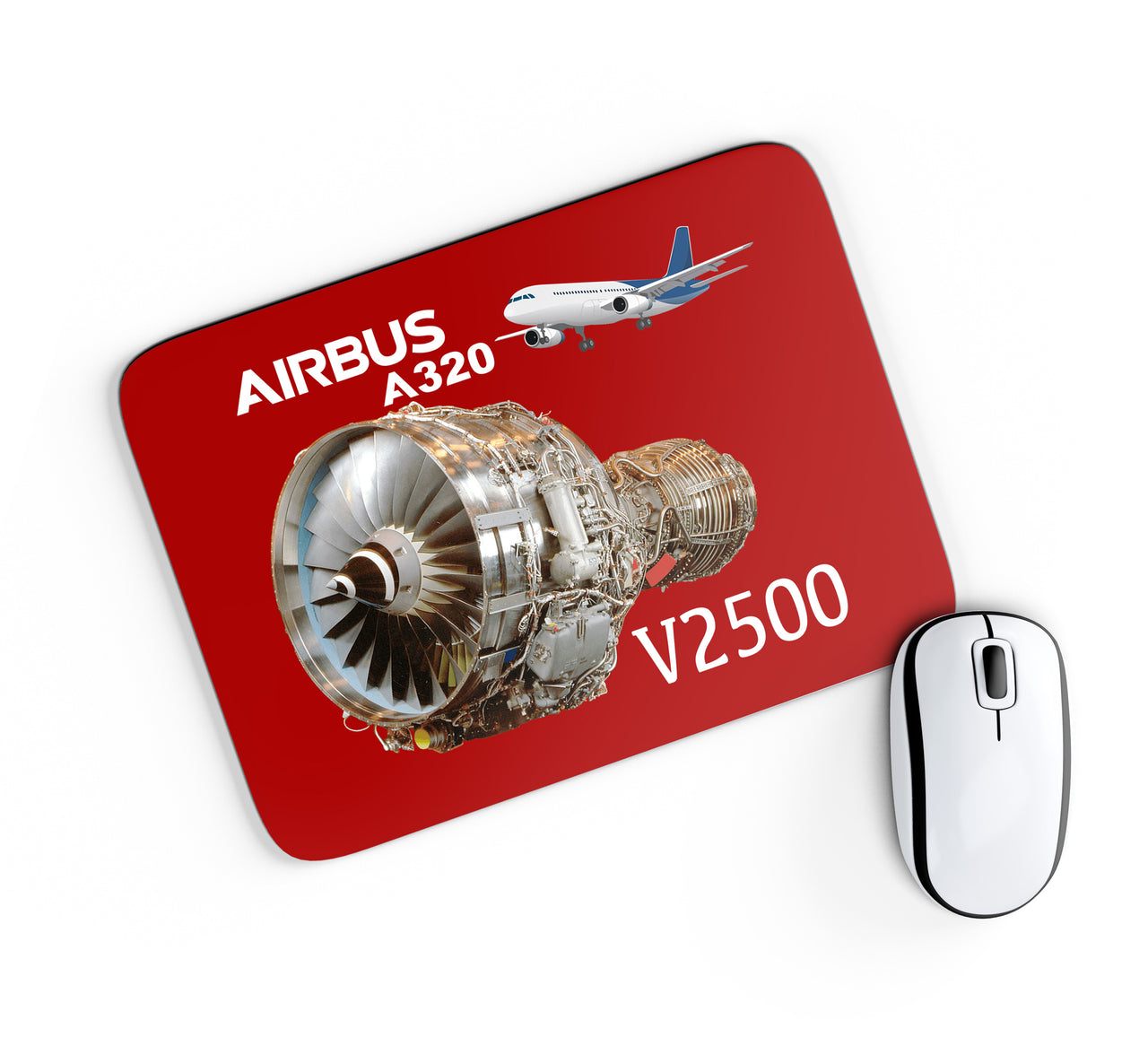 Airbus A320 & V2500 Engine Designed Mouse Pads