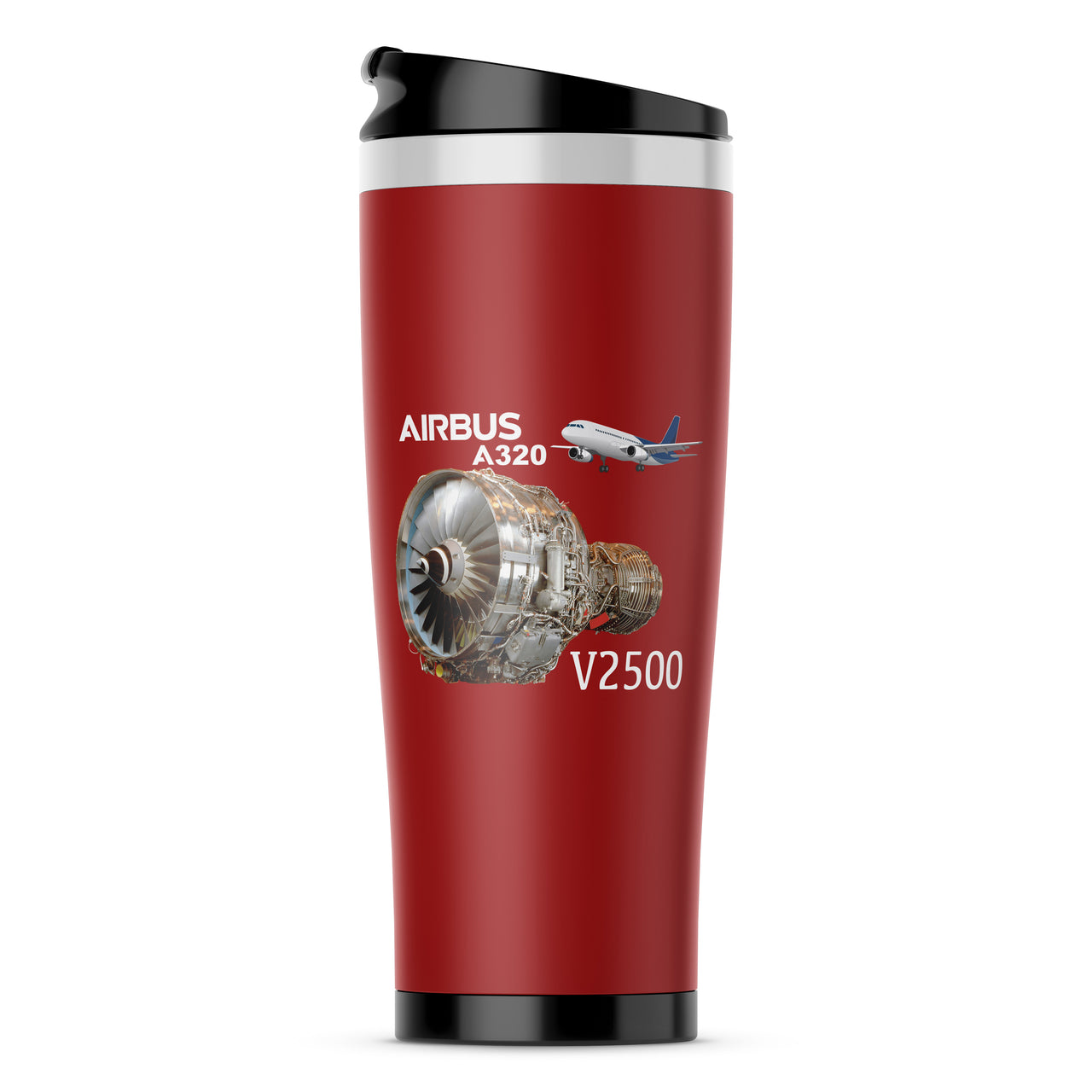 Airbus A320 & V2500 Engine Designed Stainless Steel Travel Mugs
