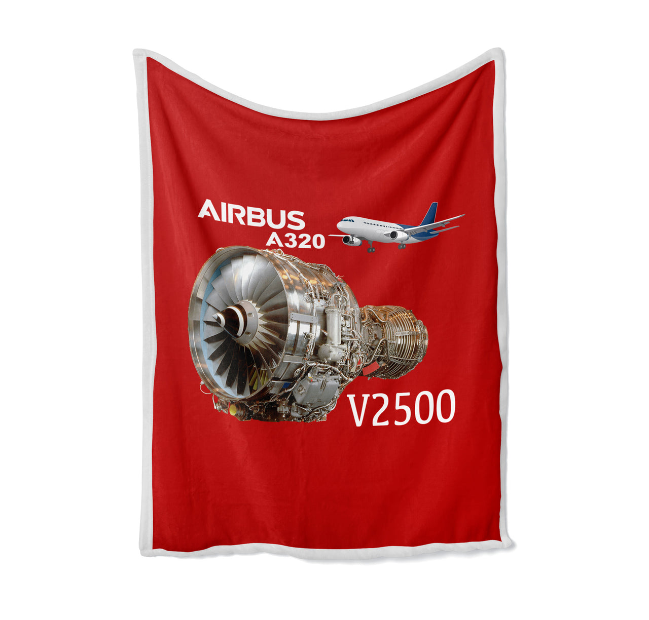 Airbus A320 & V2500 Engine Designed Bed Blankets & Covers