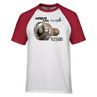 Thumbnail for Airbus A320 & V2500 Engine Designed Raglan T-Shirts