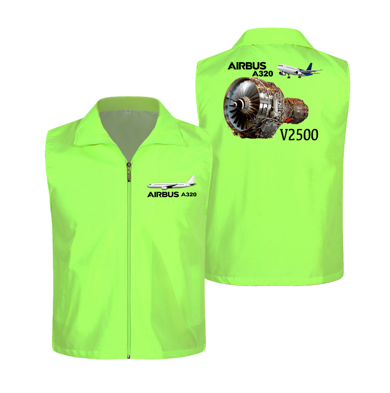Airbus A320 & V2500 Engine Designed Thin Style Vests