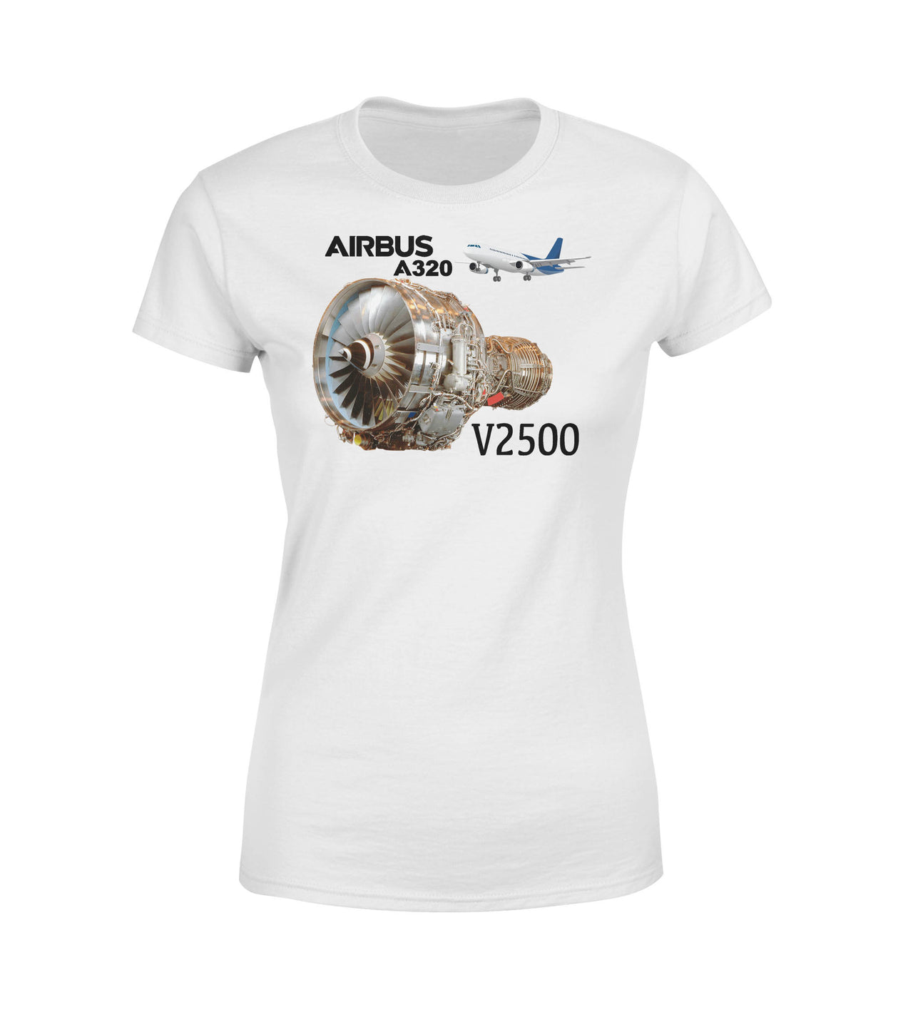 Airbus A320 & V2500 Engine Designed Women T-Shirts