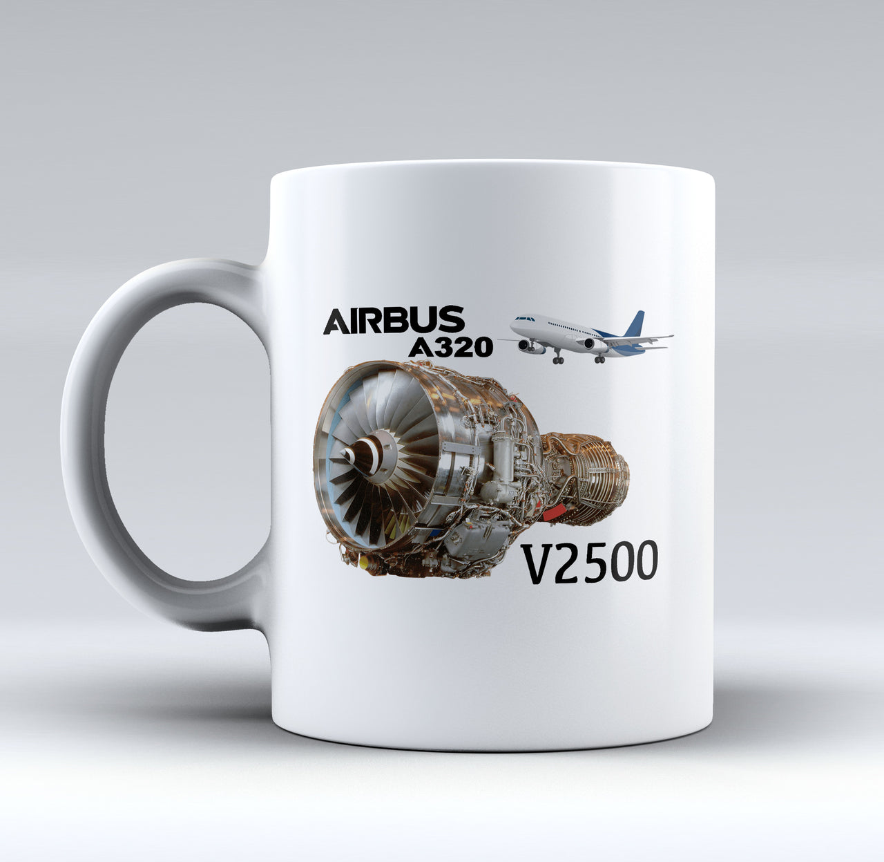 Airbus A320 & V2500 Engine Designed Mugs