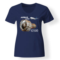 Thumbnail for Airbus A320 & V2500 Engine Designed V-Neck T-Shirts