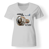 Thumbnail for Airbus A320 & V2500 Engine Designed V-Neck T-Shirts