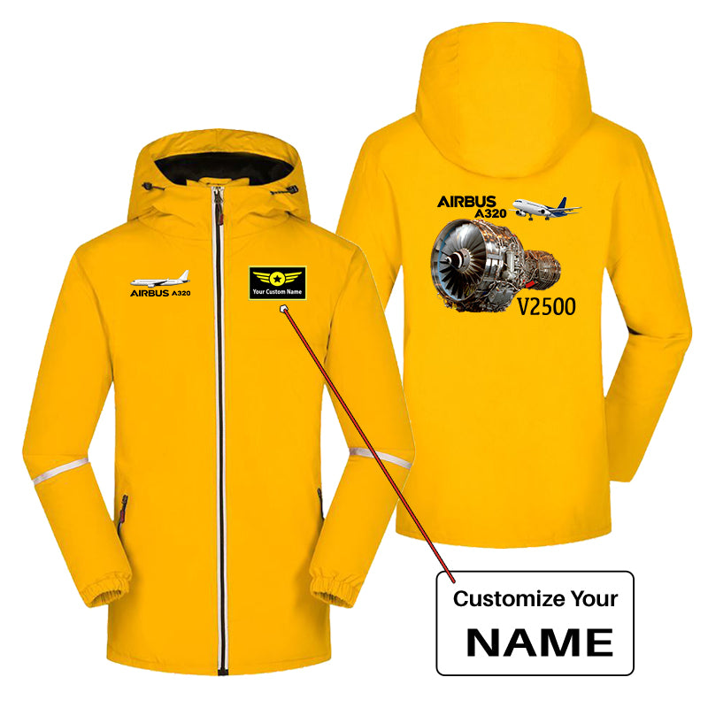 Airbus A320 & V2500 Engine Designed Rain Coats & Jackets