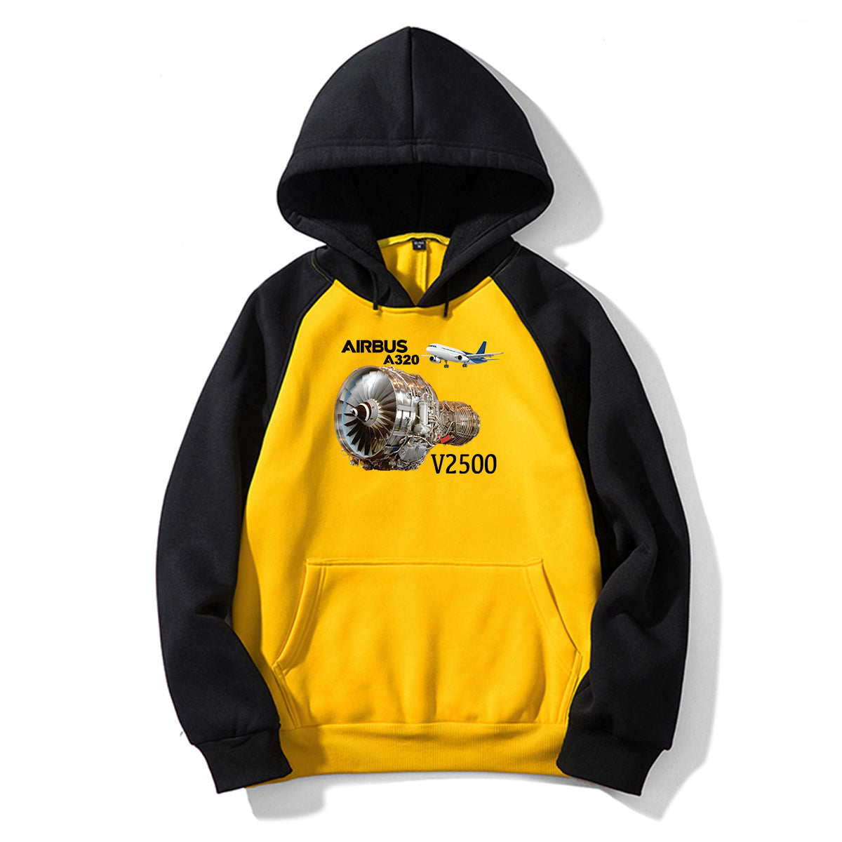 Airbus A320 & V2500 Engine Designed Colourful Hoodies