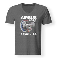 Thumbnail for Airbus A320neo & Leap 1A Engine Designed V-Neck T-Shirts
