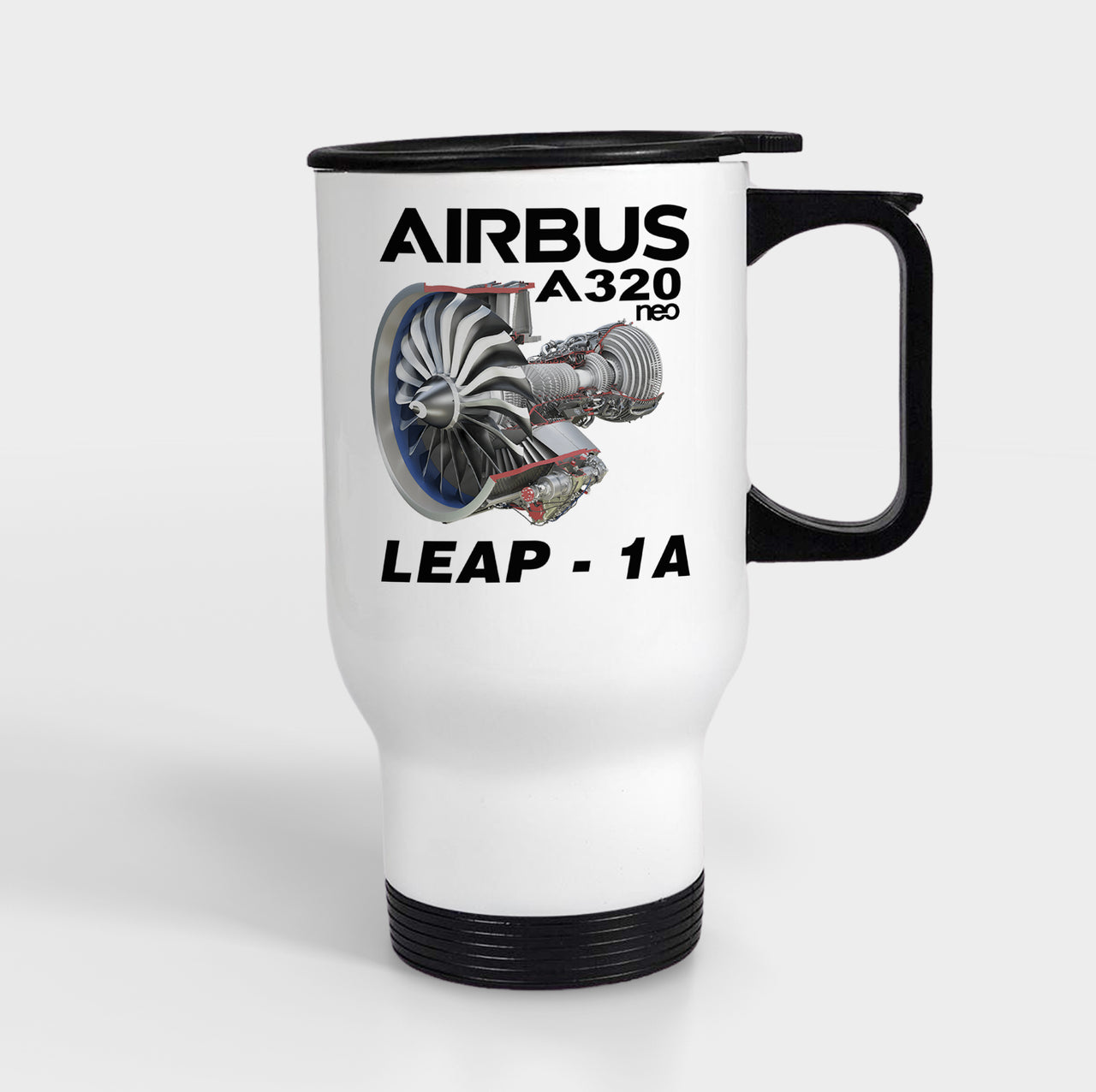 Airbus A320neo & Leap 1A Engine Designed Travel Mugs (With Holder)
