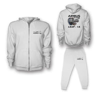 Thumbnail for Airbus A320neo & Leap 1A Designed Zipped Hoodies & Sweatpants Set