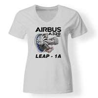 Thumbnail for Airbus A320neo & Leap 1A Engine Designed V-Neck T-Shirts