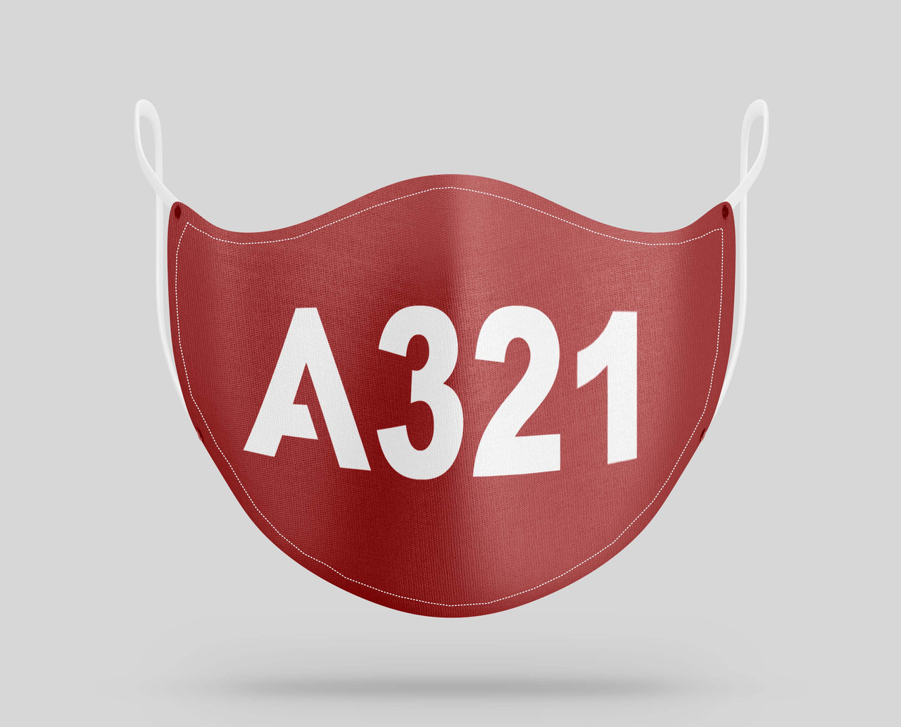 Airbus A321 Text Designed Face Masks