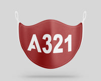 Thumbnail for Airbus A321 Text Designed Face Masks