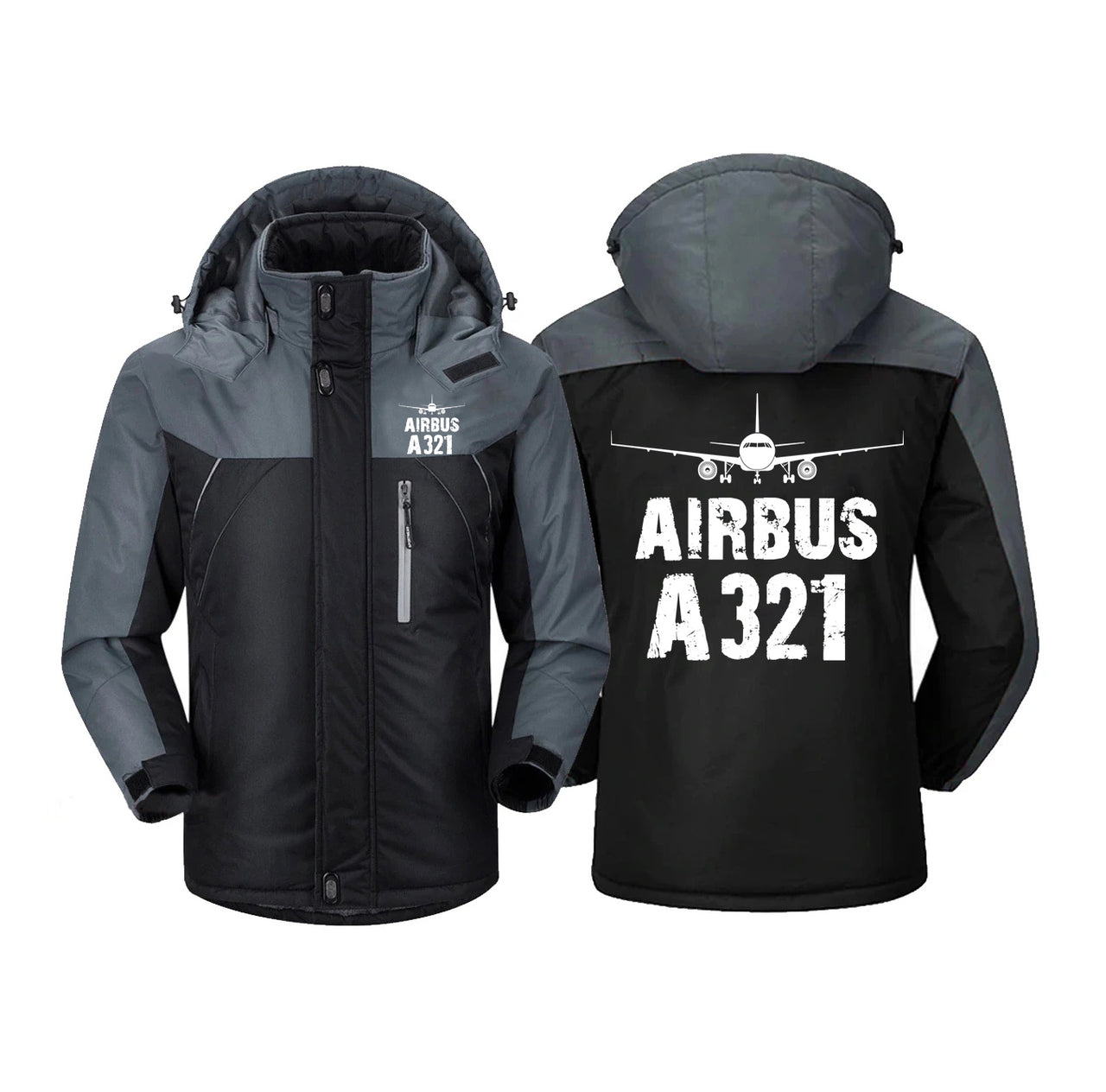 Airbus A321 & Plane Designed Thick Winter Jackets