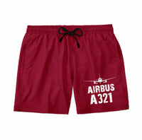 Thumbnail for Airbus A321 & Plane Designed Swim Trunks & Shorts