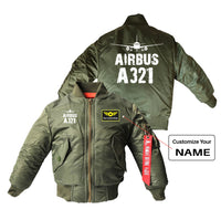 Thumbnail for Airbus A321 & Plane Designed Children Bomber Jackets