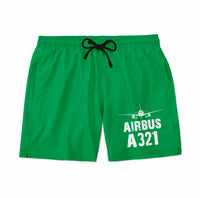 Thumbnail for Airbus A321 & Plane Designed Swim Trunks & Shorts