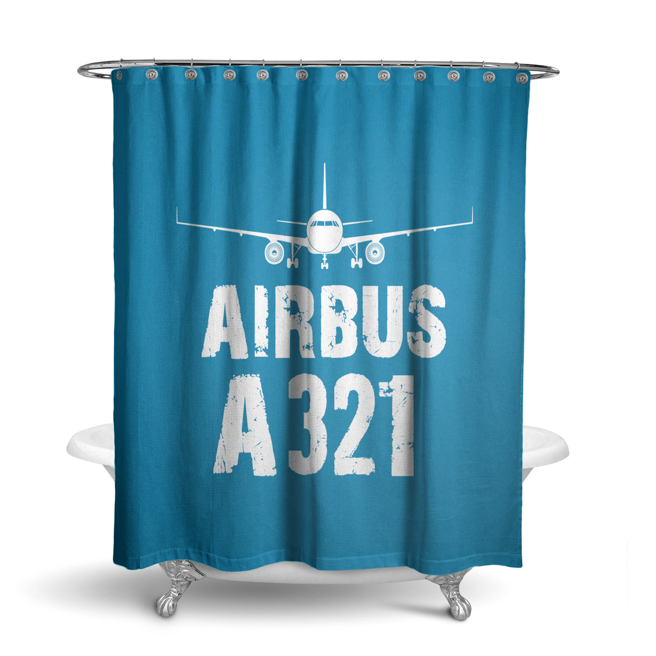 Airbus A321 & Plane Designed Shower Curtains